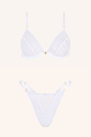 Dolce XS / White Demi Bra Black