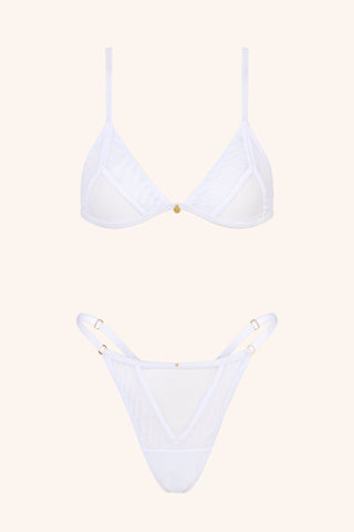 Dolce OS / White V Thong Black