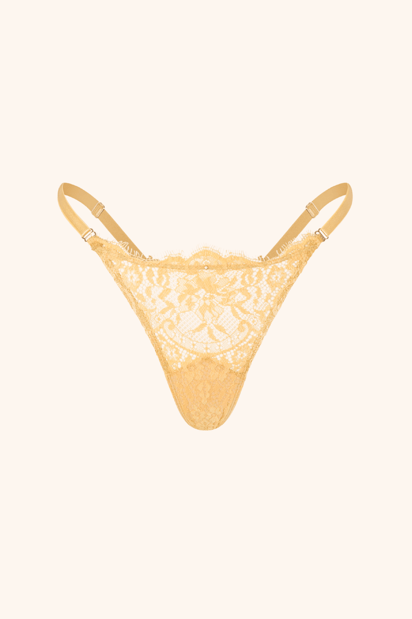 Dainty One Size / Yellow Thong Yellow