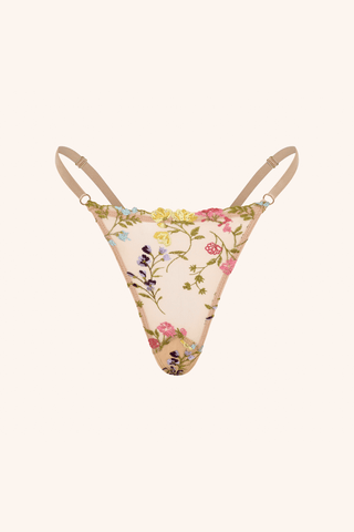 Wildflower One Size / Floral Thong