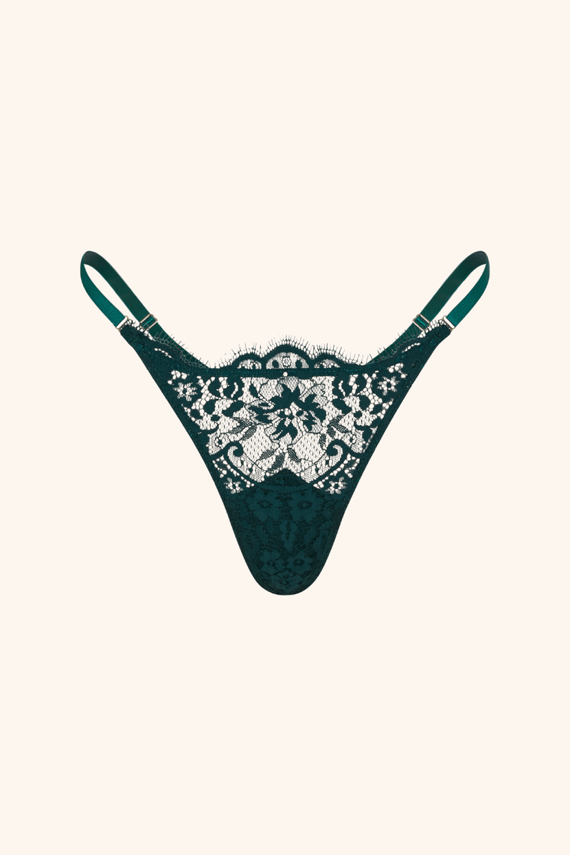 Dainty One Size / Emerald Thong Emerald