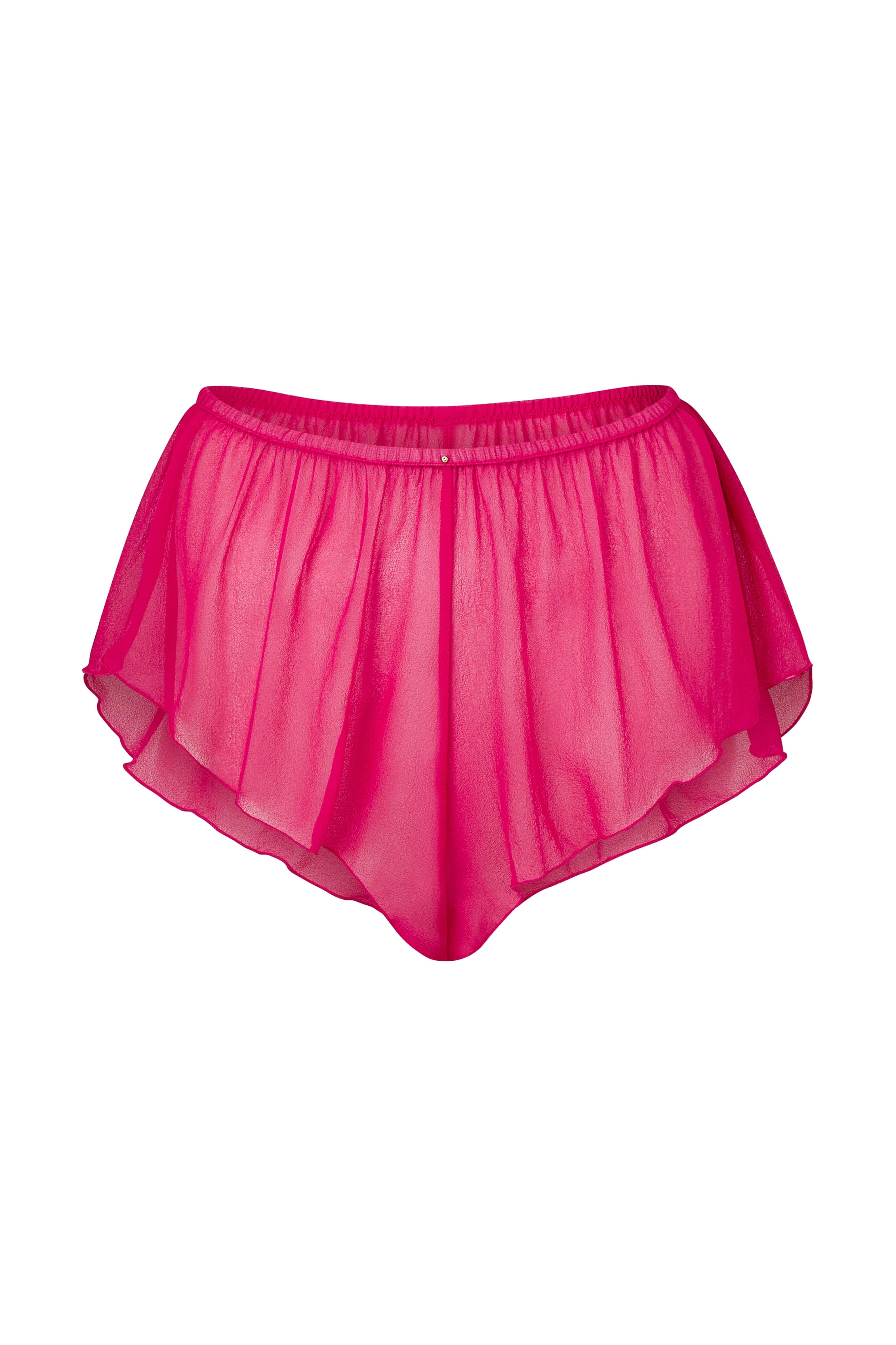 Silk Shorts Fuchsia