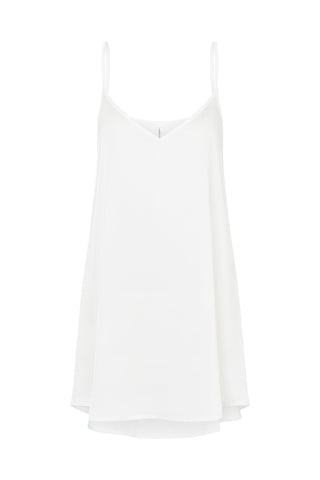 Coquette XS/S / White Silk Mini Dress Fuchsia