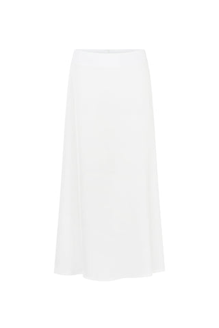 Mon Cheri XS / White Silk Skirt Black