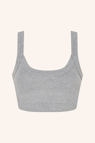 Les Girls XS / Grey Crop Top Grey