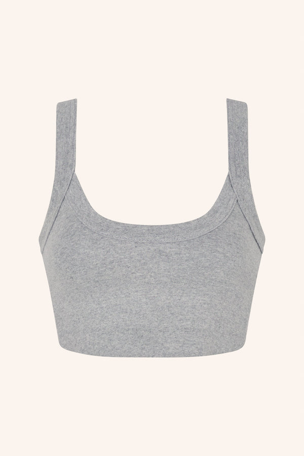 Grey Crop Top