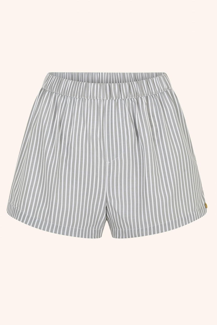 Le Boyfriend Grey / XS Striped Boxers Blue