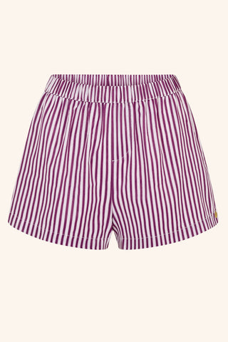 Le Boyfriend Plum / XS Striped Boxers Blue