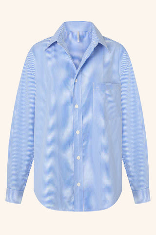 Le Boyfriend XS/S / Blue Striped Shirt Blue