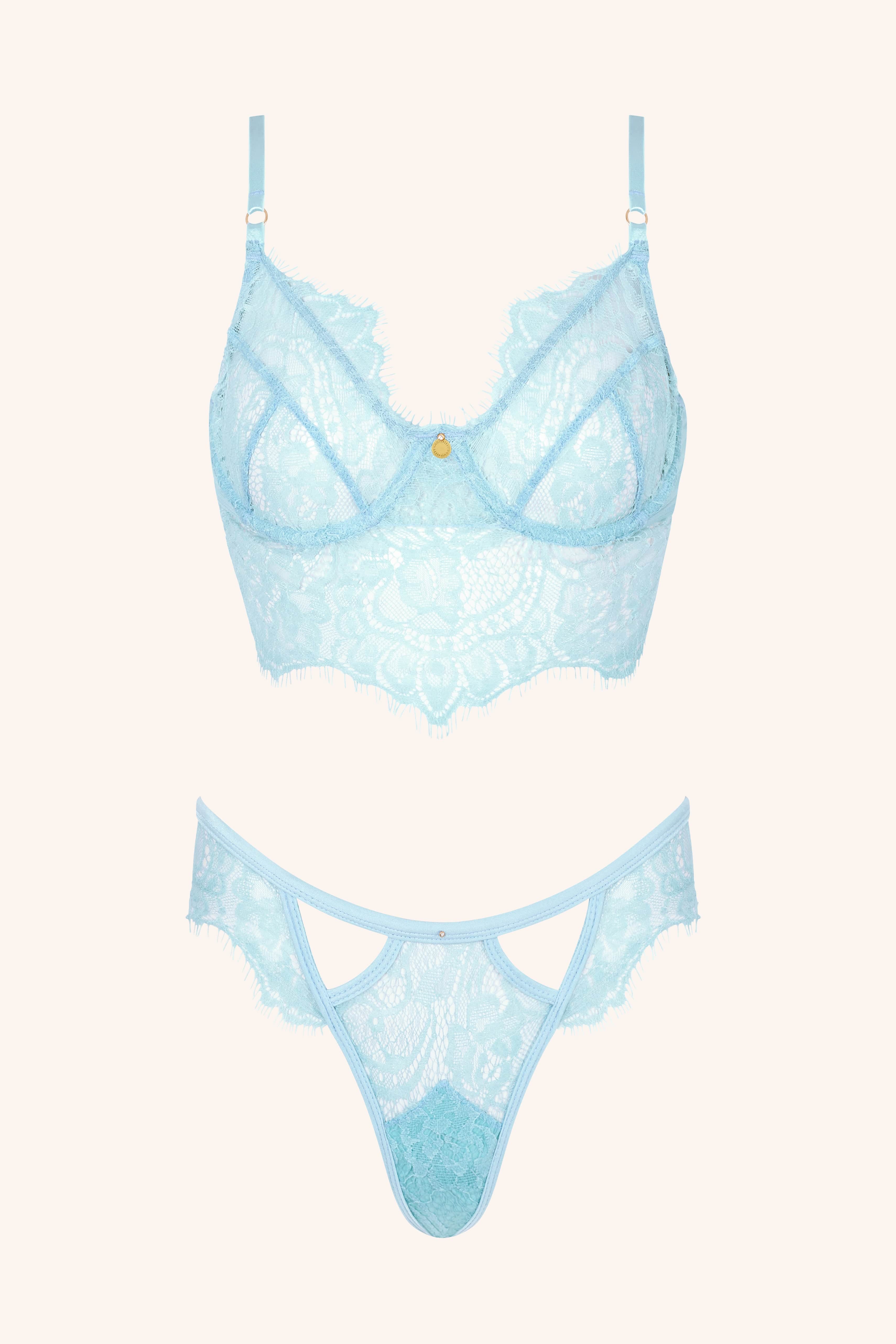 Gooseberry Intimates | Be Mine Bra Lingerie - Baby Blue | S / Baby Blue Gooseberry Intimates | Be Mine Bra Lingerie - Baby Blue | S / Baby Blue