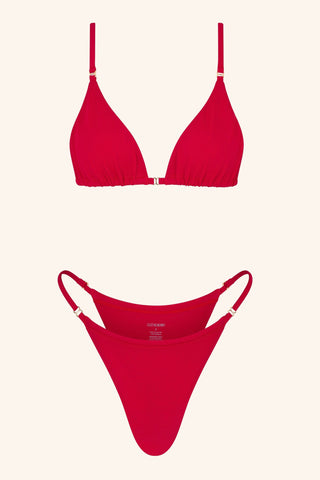 So Chic Tanga Bikini Red