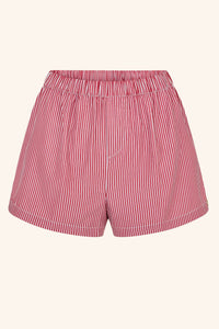 Le Boyfriend Striped Boxers Red