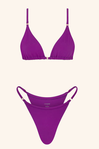 So Chic Tanga Bikini Plum