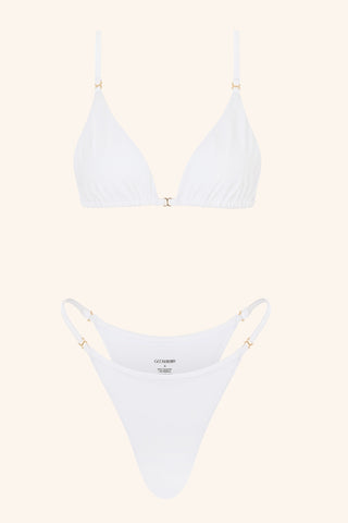 So Chic Tanga Bikini White