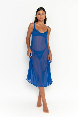 Coquette Silk Maxi Dress White
