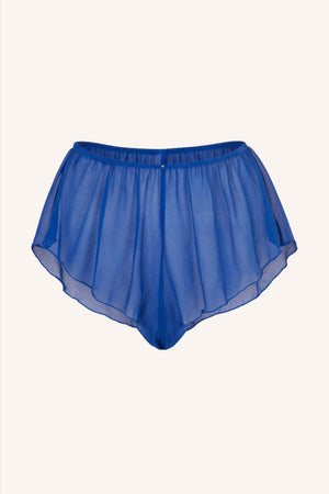 Coquette Silk Shorts Royal Blue