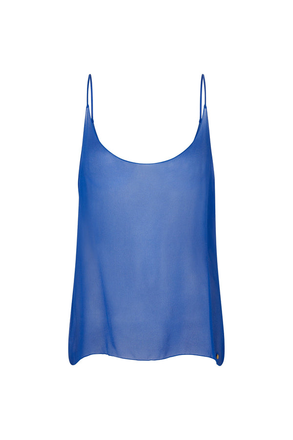 Silk Caraco Royal Blue