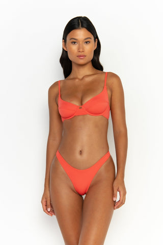 So Chic Sculpting Top Coral