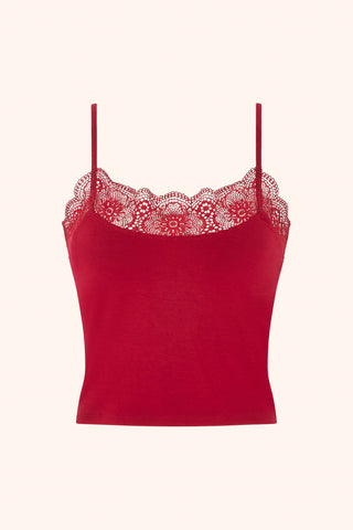 Cozy Modal Cami Red