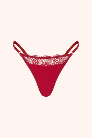 Cozy Modal Thong Red