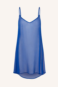 Coquette XS/S / Royal Blue Silk Mini Dress Royal Blue
