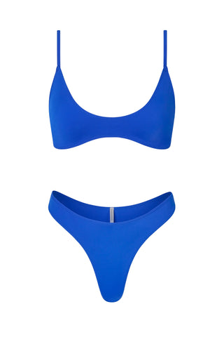 So Chic XS / Royal Blue Thong Gold