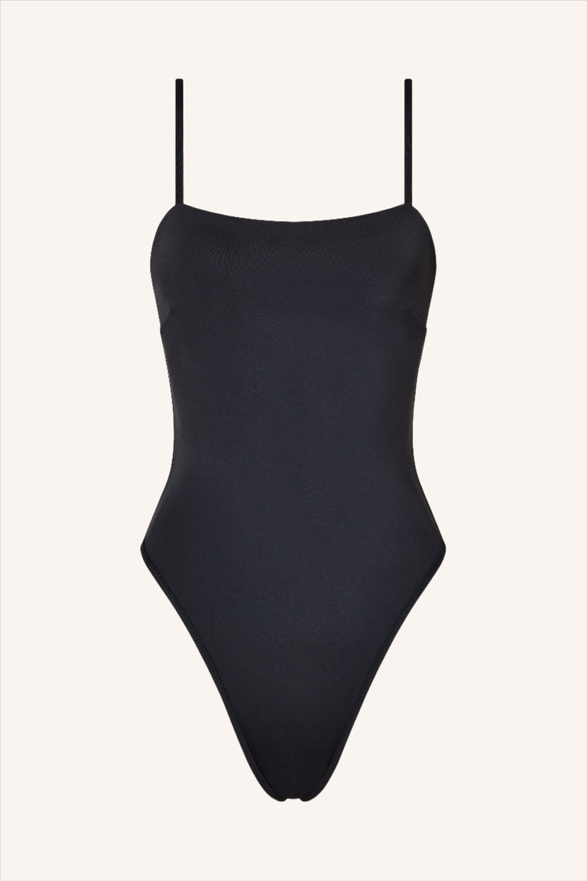 So Chic XS / Black One Piece Tank Coral