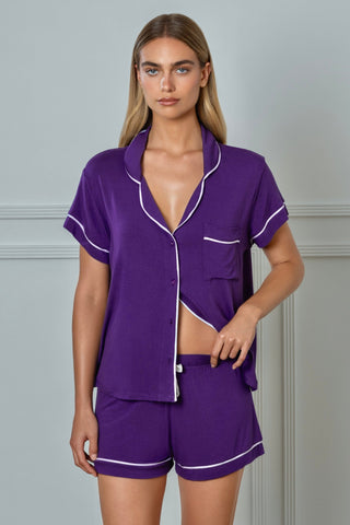 Cozy Modal PJ Set Blueberry