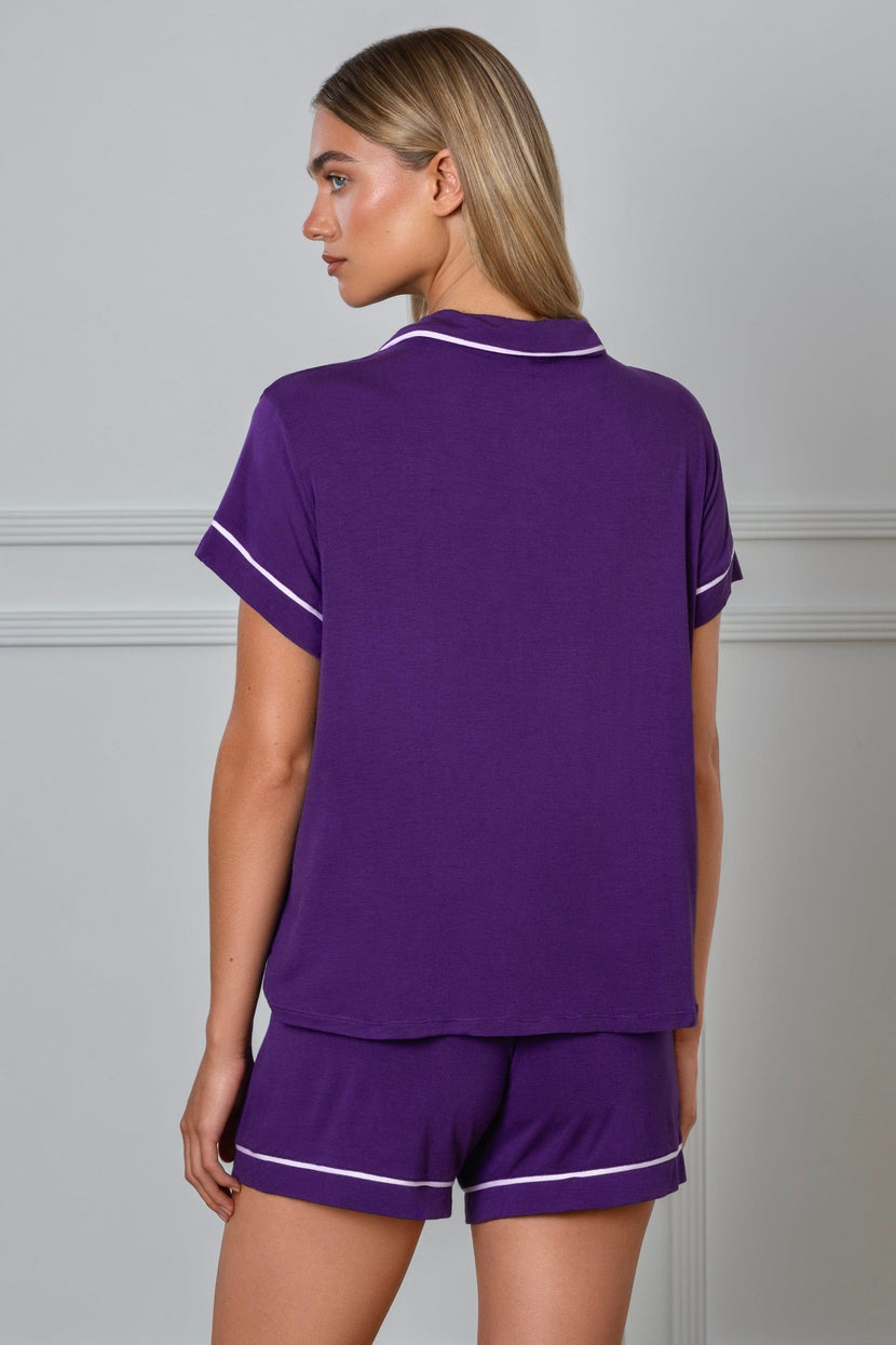 Cozy Modal PJ Set Blueberry