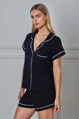 Cozy Modal PJ Set Black