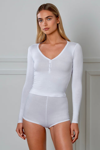 Cozy Modal Shorty White