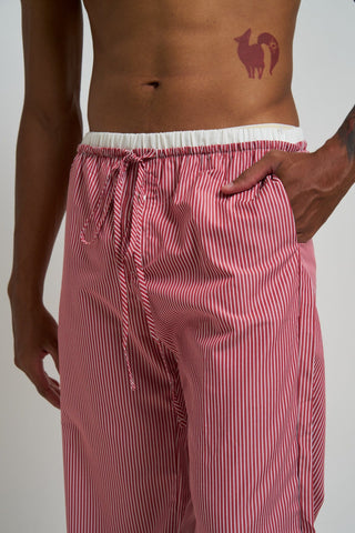 Le Boyfriend Pants Red