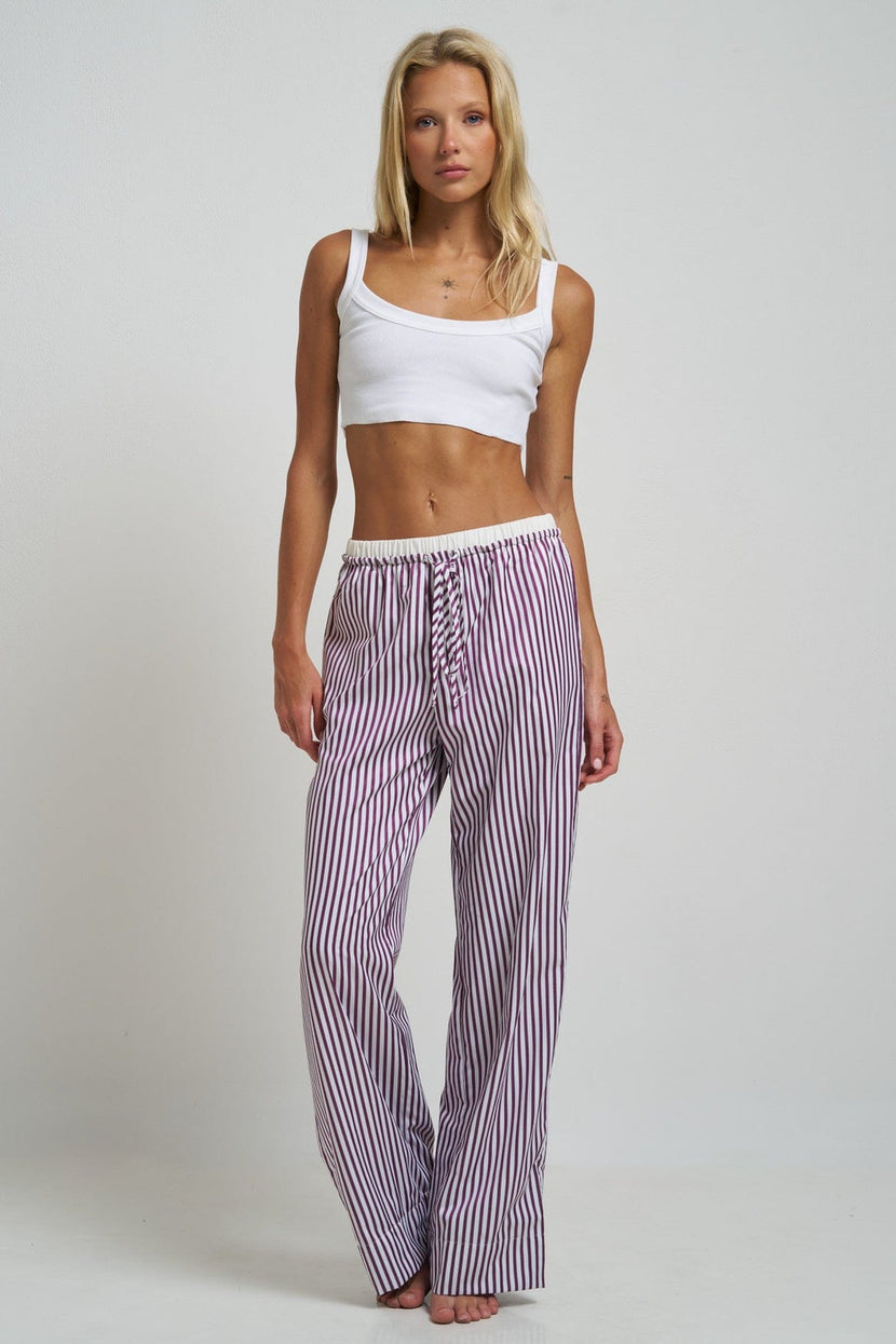 Le Boyfriend Pants Plum