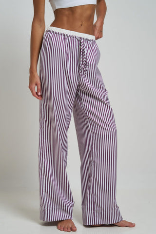 Le Boyfriend Pants Plum