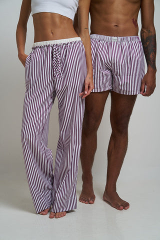Le Boyfriend Pants Plum