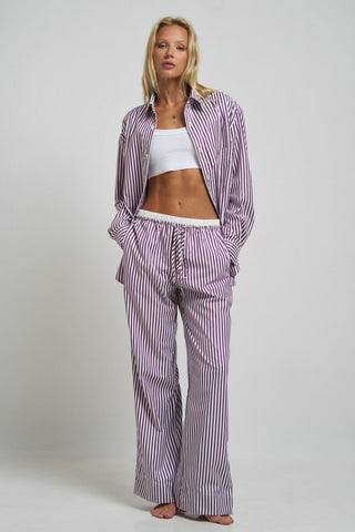 Le Boyfriend Pants Plum