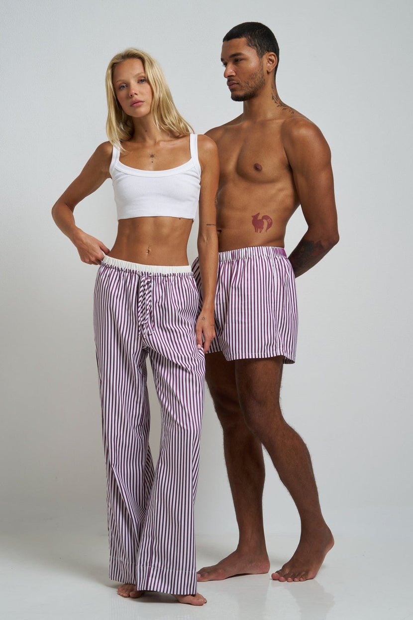 Le Boyfriend Pants Plum
