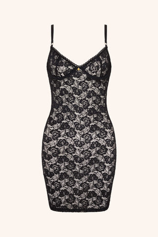 Black Lace Slip Dresses | Gooseberry Intimates Black Lace Slip Dresses | Gooseberry Intimates