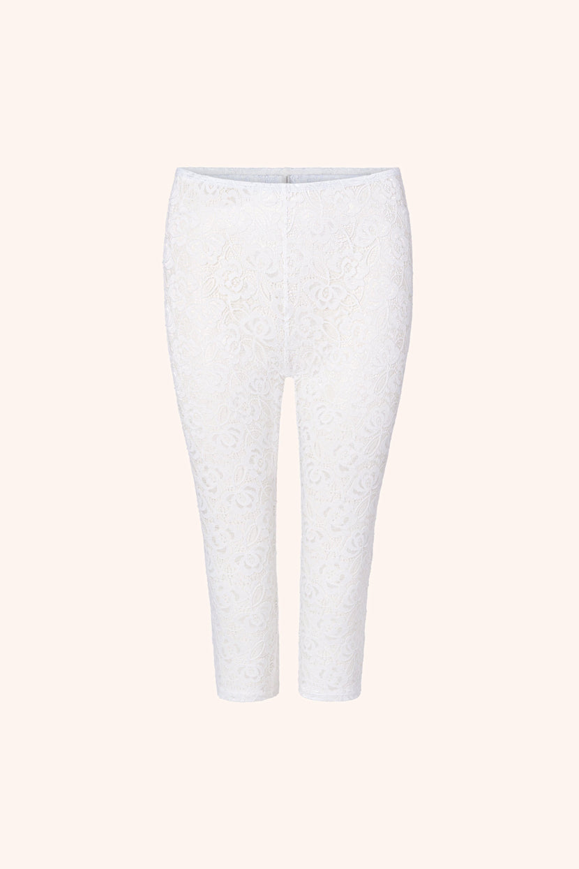 Mon Cheri XS / White Capri Pants White