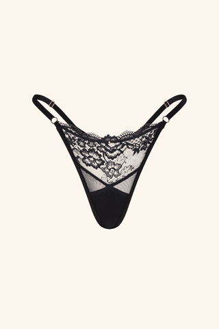 Moonlight One Size / Black Thong Black