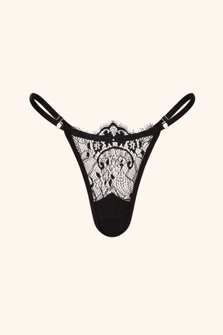 Oh So Sweet One Size / Black Thong Black