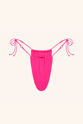So Chic ONE SIZE / Neon Pink Side Tie Bikini Briefs Neon Pink