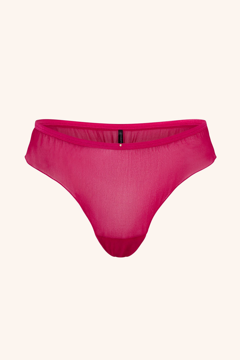 Coquette Silk Panties 3 Pack - Fuchsia