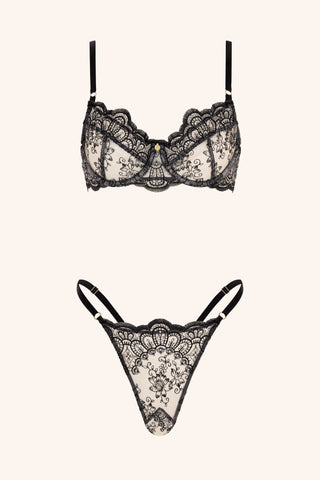 Amore XS / Black Bra Black