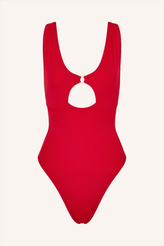 So Chic XS / Red One Piece Cutout Red
