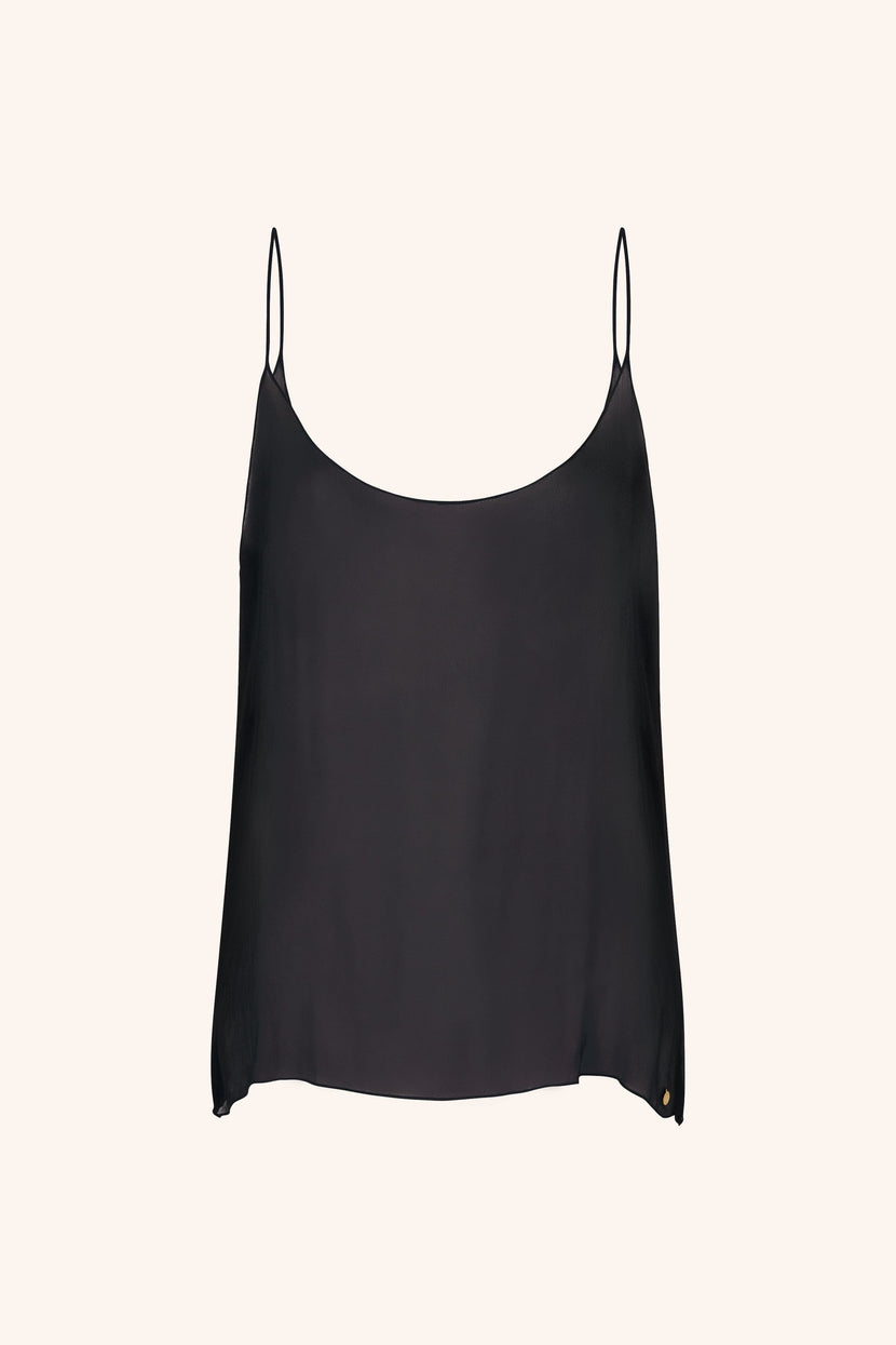 Coquette XS/S / Black Silk Caraco White