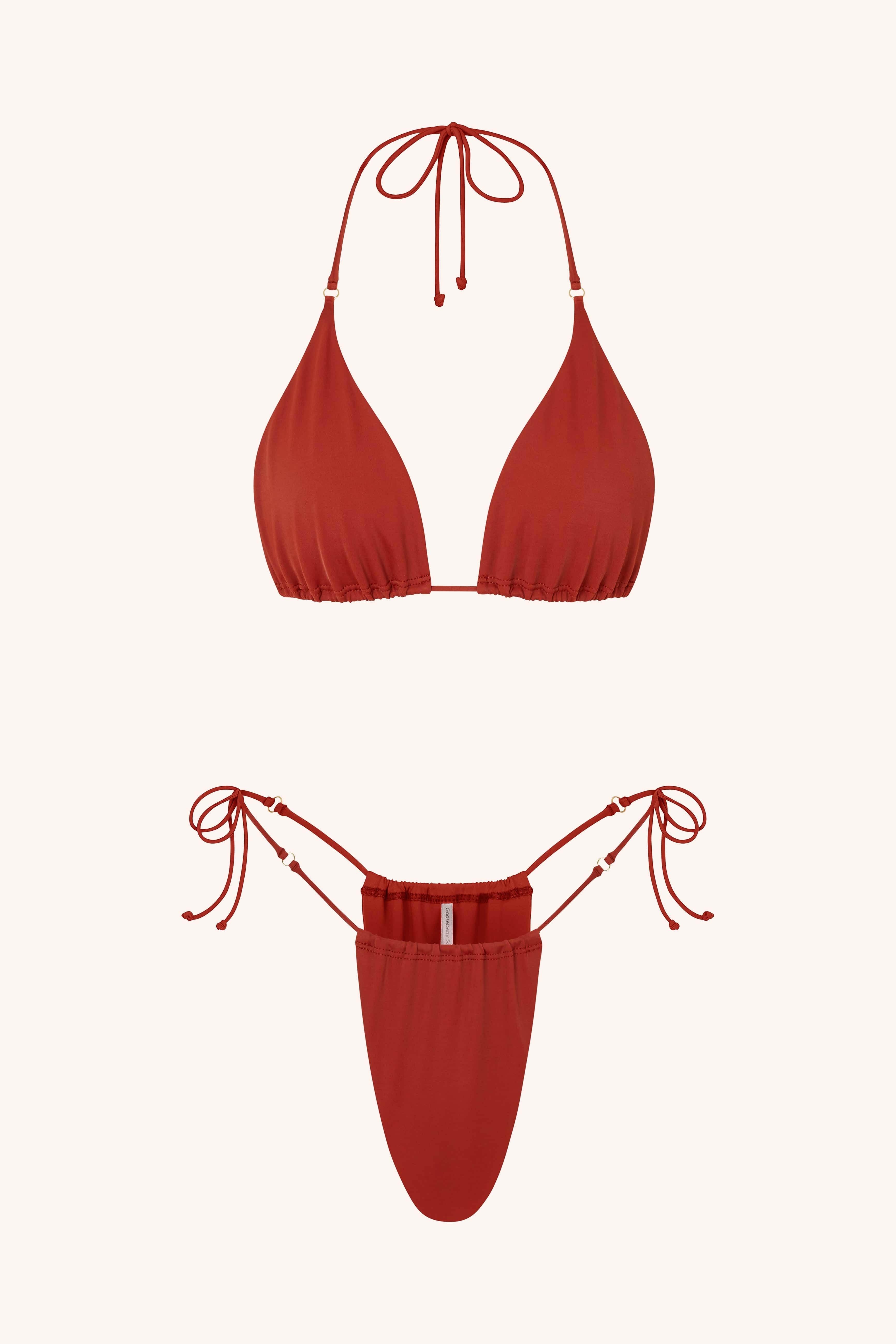 So Chic ONE SIZE / Rum Side Tie Bikini Briefs White