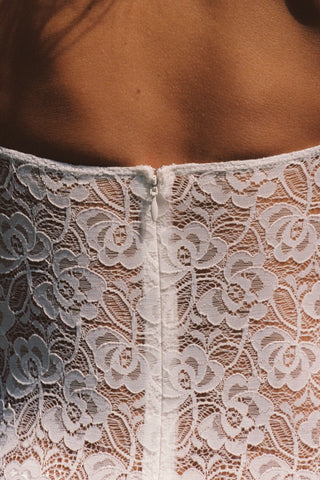 Mon Cheri Bustier Dress White