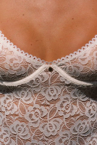 Mon Cheri Bustier Dress White