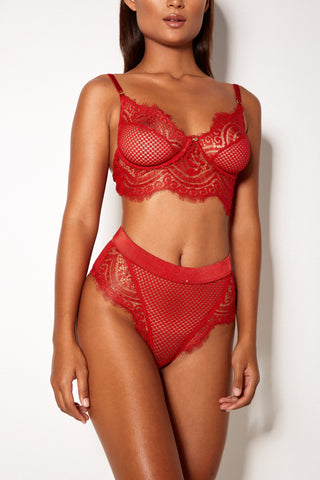 Full on Glam Bra Red